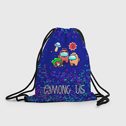 Рюкзак-мешок Among Us Конфетти, цвет: 3D-принт