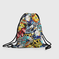 Рюкзак-мешок CS GO STICKERBOMBING, цвет: 3D-принт