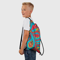 Рюкзак-мешок Цветочный Узор, цвет: 3D-принт — фото 2