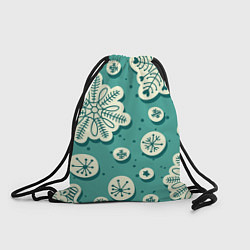 Рюкзак-мешок Рисованные Снежинки, цвет: 3D-принт