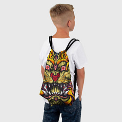 Рюкзак-мешок Абстракция тигр, цвет: 3D-принт — фото 2