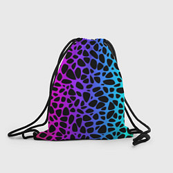 Рюкзак-мешок Неоновый градиент, цвет: 3D-принт