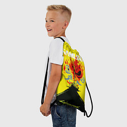Рюкзак-мешок Киберпанк 2077 Киану на спине, цвет: 3D-принт — фото 2