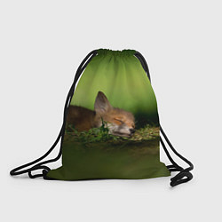 Рюкзак-мешок Сонный лисенок, цвет: 3D-принт