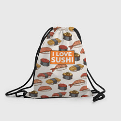 Мешок для обуви I love sushi Я люблю суши