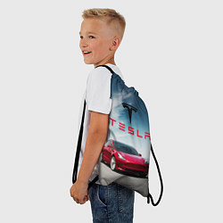 Рюкзак-мешок Tesla Model 3, цвет: 3D-принт — фото 2
