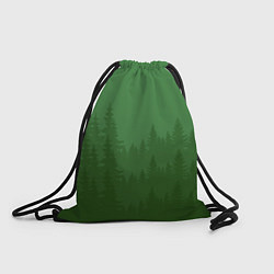 Рюкзак-мешок Зеленый Лес, цвет: 3D-принт