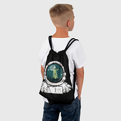 Рюкзак-мешок Скафандр с отражением НЛО, цвет: 3D-принт — фото 2