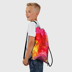 Рюкзак-мешок Брызги краски, цвет: 3D-принт — фото 2