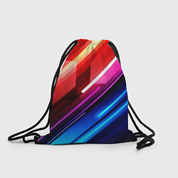 Рюкзак-мешок НЕОН, цвет: 3D-принт