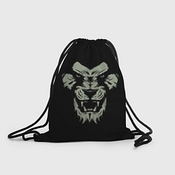 Рюкзак-мешок Сердитый лев, цвет: 3D-принт