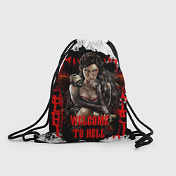 Рюкзак-мешок Welcome to hell, цвет: 3D-принт
