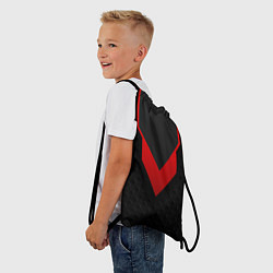 Рюкзак-мешок Красный галстук 3D, цвет: 3D-принт — фото 2