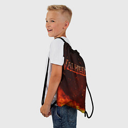 Рюкзак-мешок Valheim огненный лого, цвет: 3D-принт — фото 2