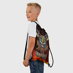 Рюкзак-мешок Valheim Череп викинга, цвет: 3D-принт — фото 2