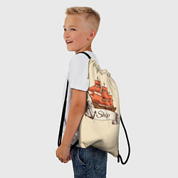 Рюкзак-мешок Корабль Ship, цвет: 3D-принт — фото 2