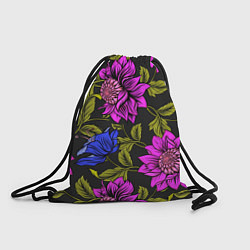 Рюкзак-мешок Цветочный Паттерн, цвет: 3D-принт
