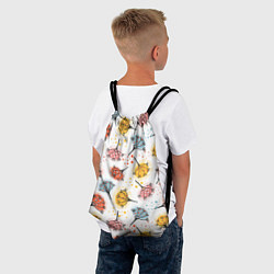 Рюкзак-мешок Абстрактные цветы одуванчики, цвет: 3D-принт — фото 2