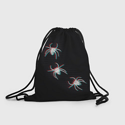 Рюкзак-мешок ПАУКИ ГЛИТЧ GLITCH SPIDERS, цвет: 3D-принт