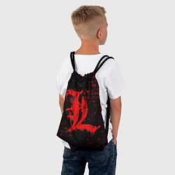 Рюкзак-мешок Тетрадь смерти Логотип red, цвет: 3D-принт — фото 2