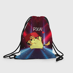 Рюкзак-мешок Пикачу в бейсболке, цвет: 3D-принт