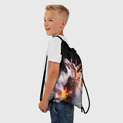 Рюкзак-мешок Лиса с рогами, цвет: 3D-принт — фото 2