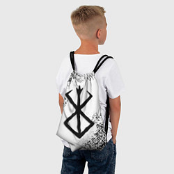 Рюкзак-мешок БЕРСЕРК logo чб, цвет: 3D-принт — фото 2