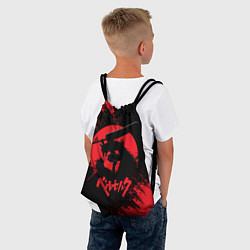 Рюкзак-мешок BERSERK red краска, цвет: 3D-принт — фото 2