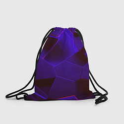Рюкзак-мешок СИНИЕ ПЛИТЫ 3D, цвет: 3D-принт