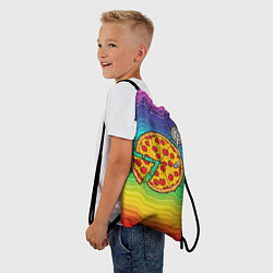 Рюкзак-мешок D j Пицца, цвет: 3D-принт — фото 2