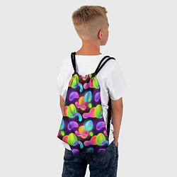 Рюкзак-мешок Ночные фонарики-светлячки, цвет: 3D-принт — фото 2