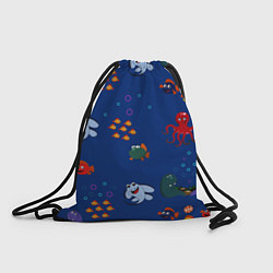 Рюкзак-мешок Подводный мир, цвет: 3D-принт