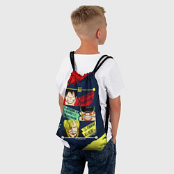 Рюкзак-мешок Луффи, Зоро и Санджи One Piece, цвет: 3D-принт — фото 2