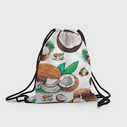 Рюкзак-мешок Кокосы, цвет: 3D-принт