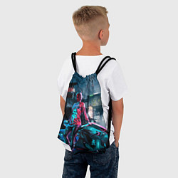 Рюкзак-мешок Cyberpunk, цвет: 3D-принт — фото 2