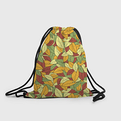 Рюкзак-мешок Яркие осенние листья, цвет: 3D-принт