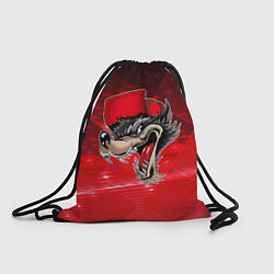 Рюкзак-мешок Волк в бейсболке, цвет: 3D-принт