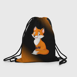 Рюкзак-мешок Лисичка - Градиент, цвет: 3D-принт