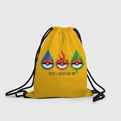 Рюкзак-мешок Выбирай покемона, цвет: 3D-принт
