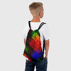 Рюкзак-мешок Яркий геометрический узор, цвет: 3D-принт — фото 2