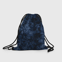 Рюкзак-мешок Темно-синяя текстура камня, цвет: 3D-принт