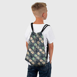Рюкзак-мешок Цветочный ретро узор, цвет: 3D-принт — фото 2