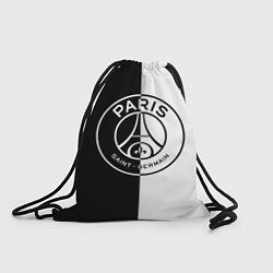 Рюкзак-мешок ФК ПСЖ PSG BLACK & WHITE, цвет: 3D-принт