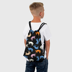 Рюкзак-мешок Британские кошки паттерн, цвет: 3D-принт — фото 2