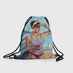 Рюкзак-мешок Girl with coffee, цвет: 3D-принт
