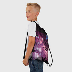 Рюкзак-мешок Zero Two в наушниках, цвет: 3D-принт — фото 2