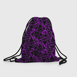 Мешок для обуви Фиолетово-черный абстрактный узор