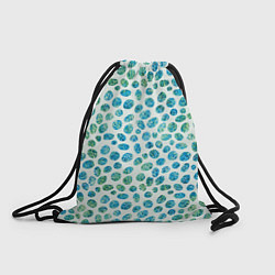 Рюкзак-мешок Драгоценные зеленые камешки, цвет: 3D-принт