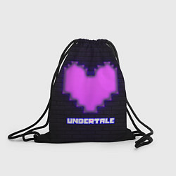 Рюкзак-мешок UNDERTALE PURPLE HEART, цвет: 3D-принт