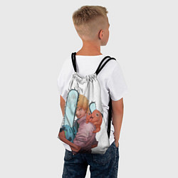 Рюкзак-мешок Дэндзи, Почита и бензопила, цвет: 3D-принт — фото 2
